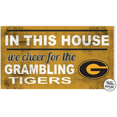 Grambling Tigers 11'' x 20'' Indoor/Outdoor In This House Sign