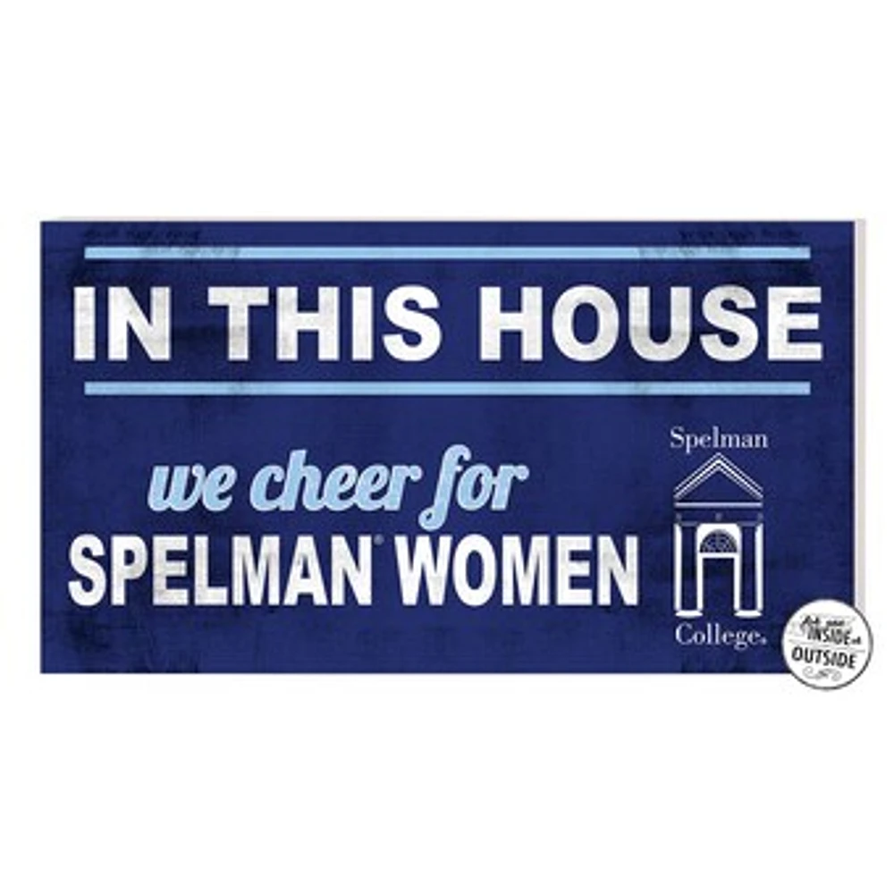 Spelman College Jaguars 11'' x 20'' Indoor/Outdoor In This House Sign