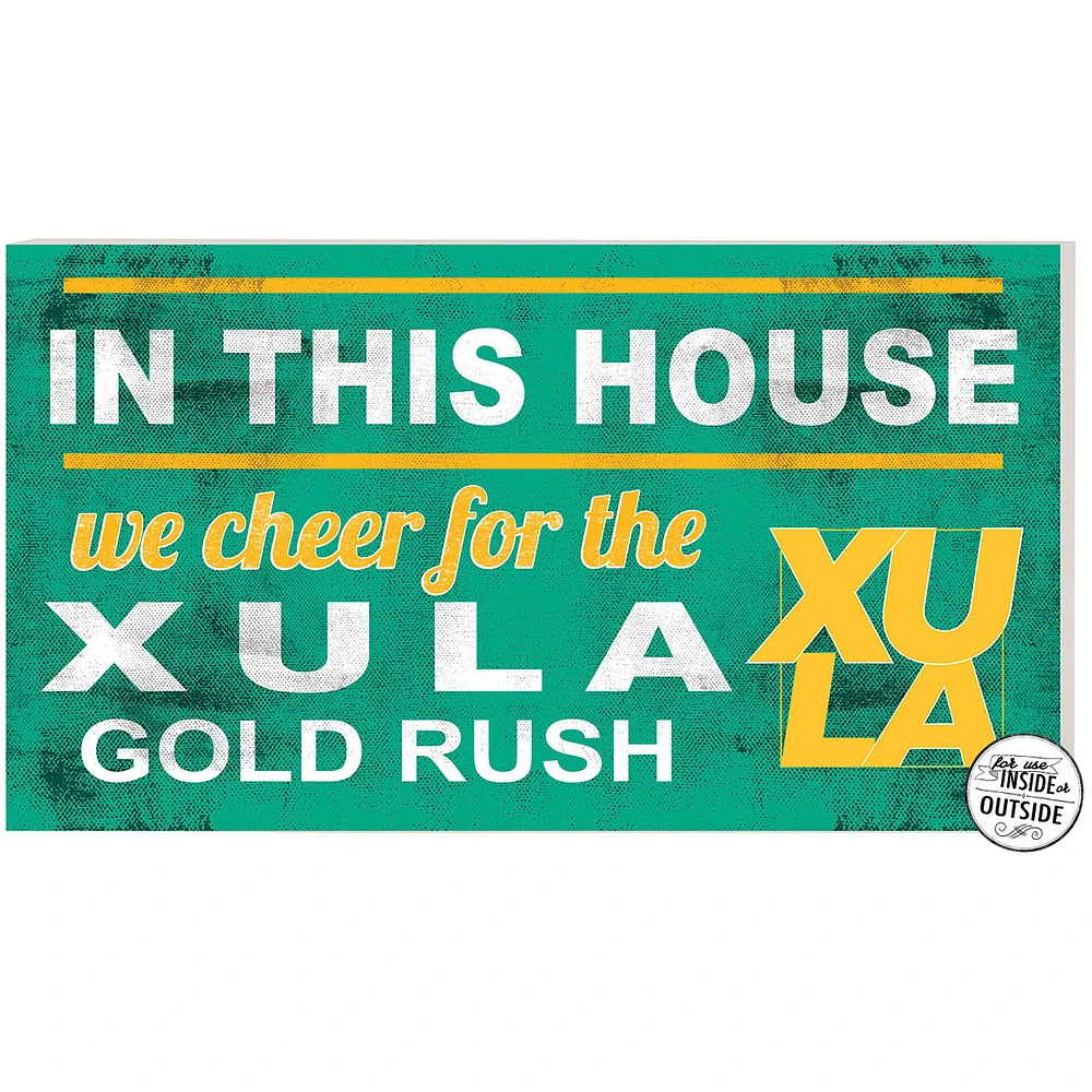 XULA Gold 11'' x 20'' Indoor/Outdoor In This House Sign