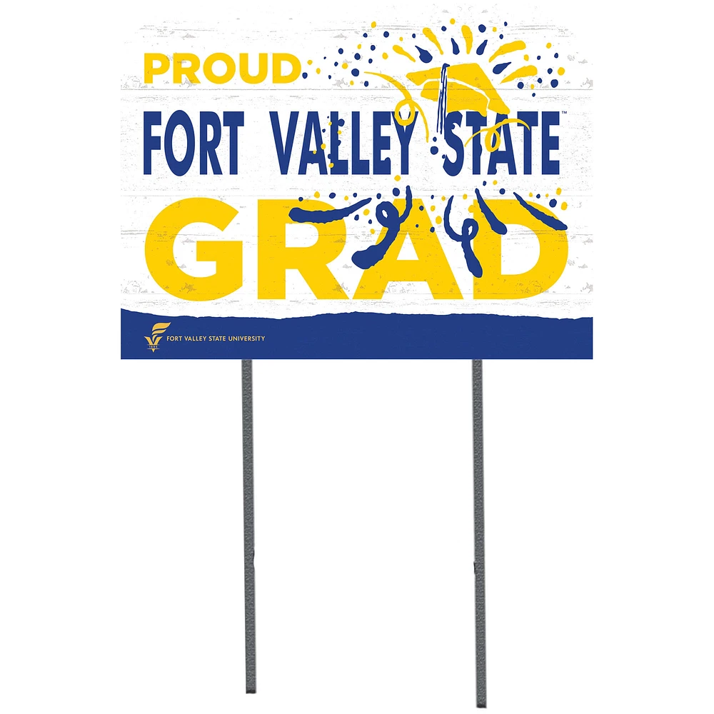 Fort Valley State Wildcats 18'' x 24'' Proud Grad Yard Sign
