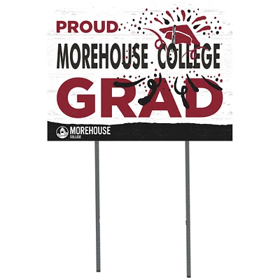 Morehouse Maroon Tigers 18'' x 24'' Proud Grad Yard Sign