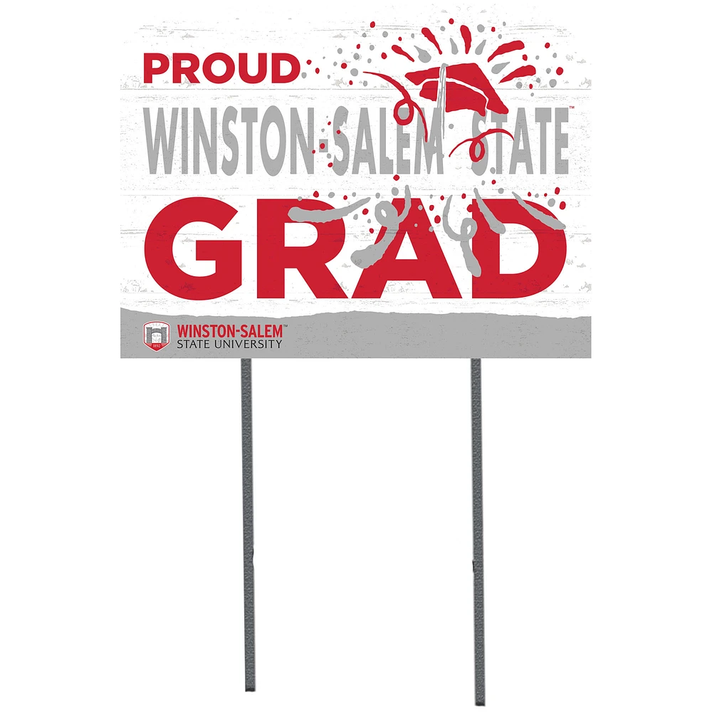Winston-Salem State Rams 18'' x 24'' Proud Grad Yard Sign