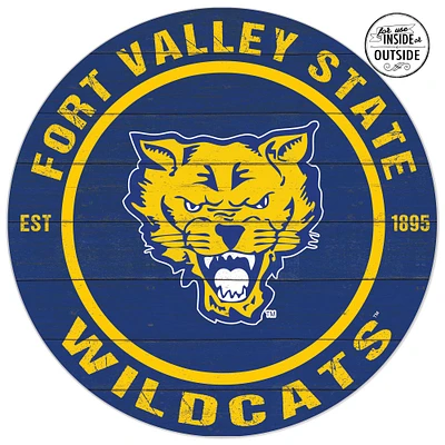 Fort Valley State Wildcats 20'' x 20'' Indoor/Outdoor Circle Sign