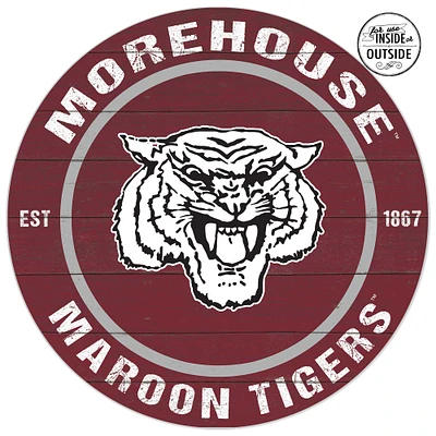Morehouse Maroon Tigers 20'' x 20'' Indoor/Outdoor Circle Sign