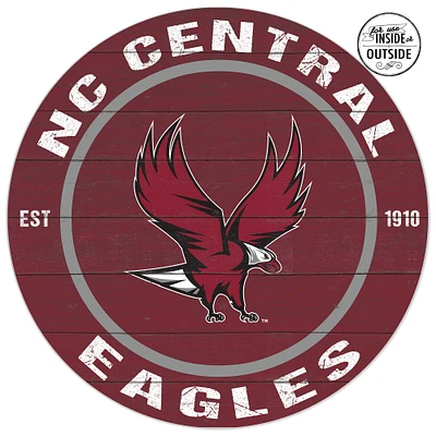 North Carolina Central Eagles 20'' x 20'' Indoor/Outdoor Circle Sign