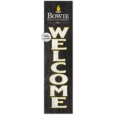 Bowie State Bulldogs 12'' x 48'' Welcome Outdoor Leaner