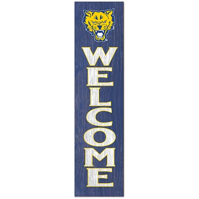 Fort Valley State Wildcats 12'' x 48'' Welcome Outdoor Leaner