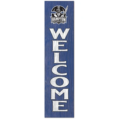 Hampton Pirates 12'' x 48'' Welcome Outdoor Leaner