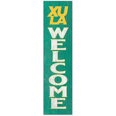 XULA Gold 12'' x 48'' Welcome Outdoor Leaner
