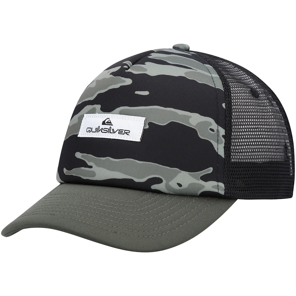 Men's Quiksilver Camo Pidgeon Chicken Trucker Snapback Hat