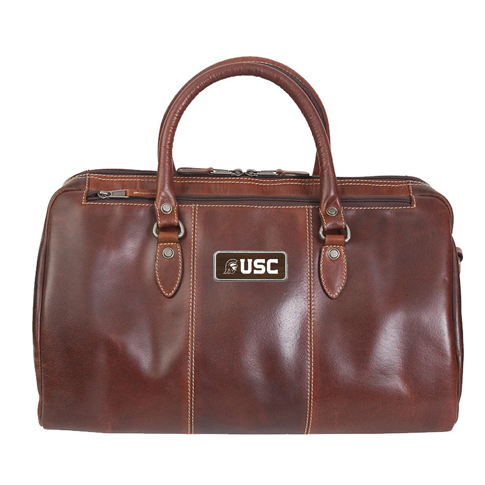 Brown USC Trojans Logo Plate Niagara Canyon Duffel Bag