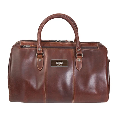 Brown Mississippi State Bulldogs Logo Plate Niagara Canyon Duffel Bag