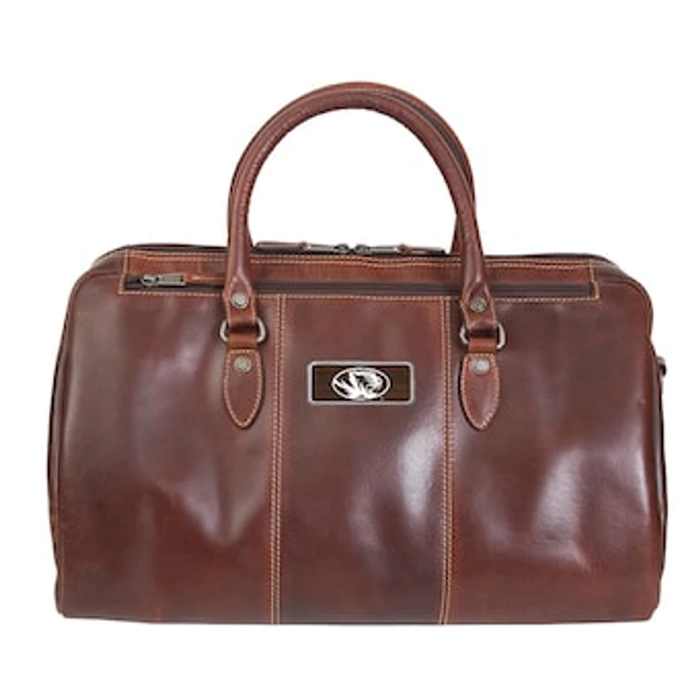 Brown Missouri Tigers Logo Plate Niagara Canyon Duffel Bag