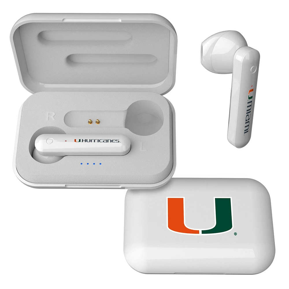 Keyscaper Miami Hurricanes Wireless TWS Insignia Design Earbuds