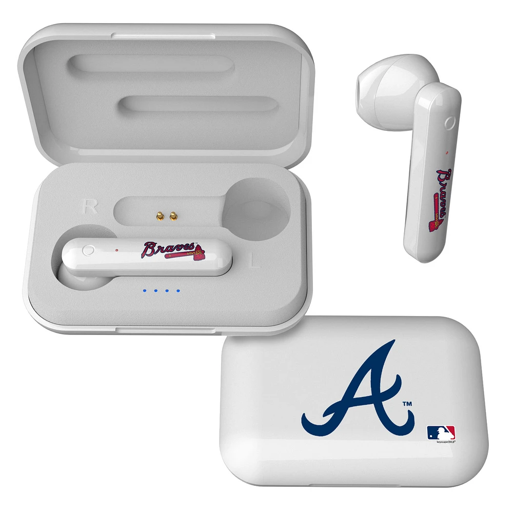 Keyscaper Atlanta Braves Wireless TWS Insignia Design Earbuds