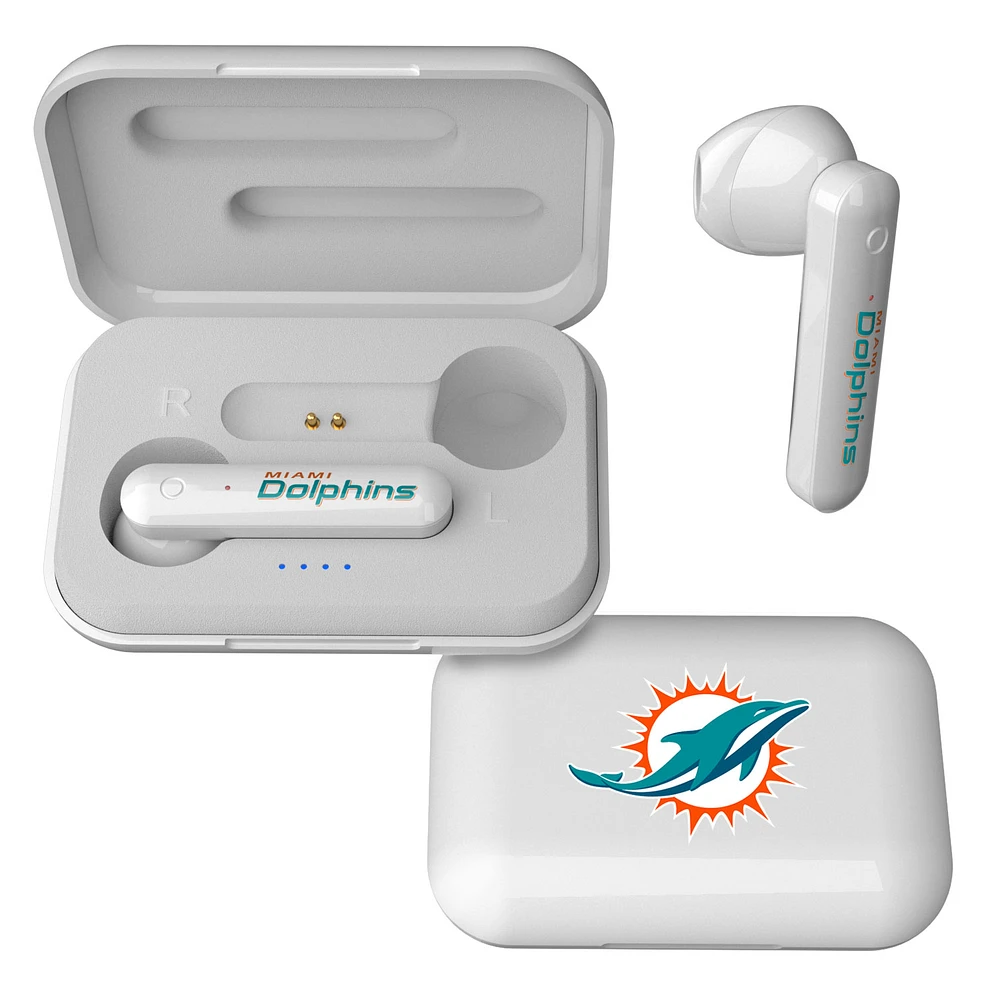 Keyscaper Miami Dolphins Wireless TWS Insignia Design Earbuds