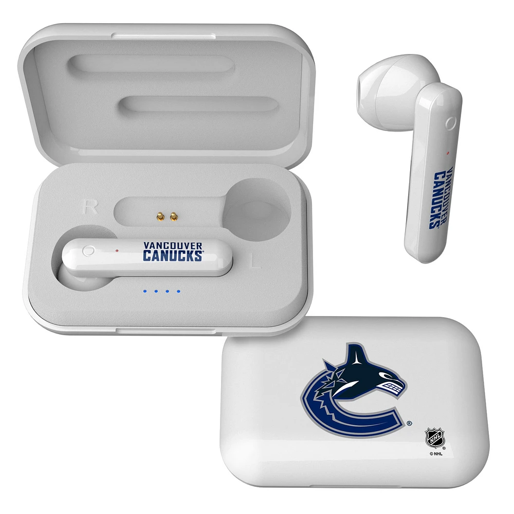 Keyscaper Vancouver Canucks Wireless TWS Insignia Design Earbuds