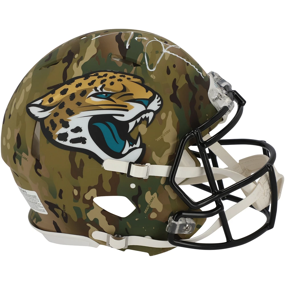 Trevor Lawrence Jacksonville Jaguars Autographed Riddell Camo Alternate Speed Authentic Helmet