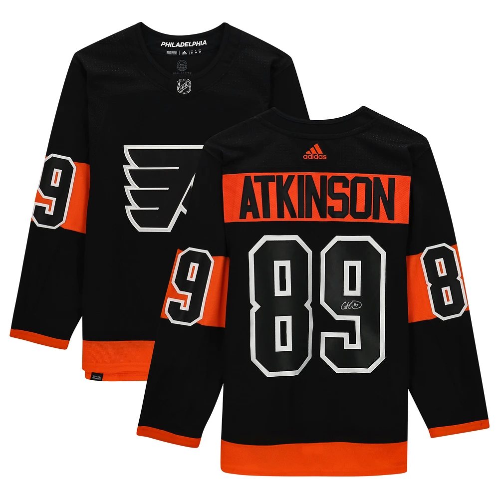 Cam Atkinson Philadelphia Flyers Autographed Black Alternate Adidas Authentic Jersey