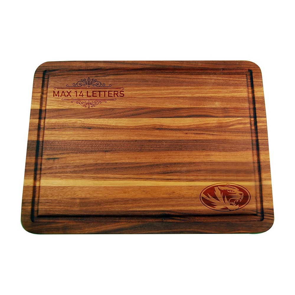 Missouri Tigers Large Acacia Personalized Cutting & Serving Board