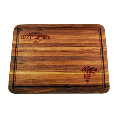 Atlanta Falcons Large Acacia Personalized Cutting & Serving Board
