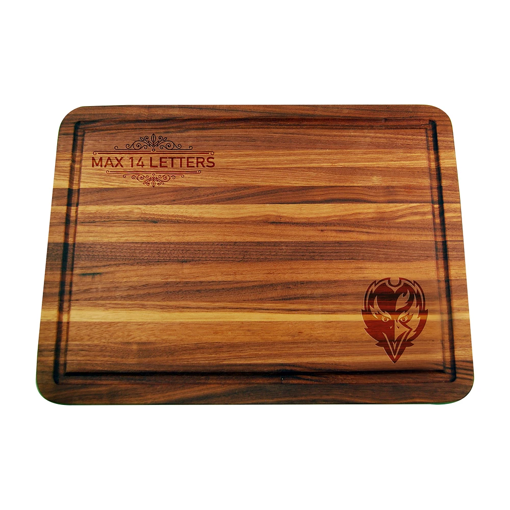 Baltimore Ravens Large Acacia Personalized Cutting & Serving Board