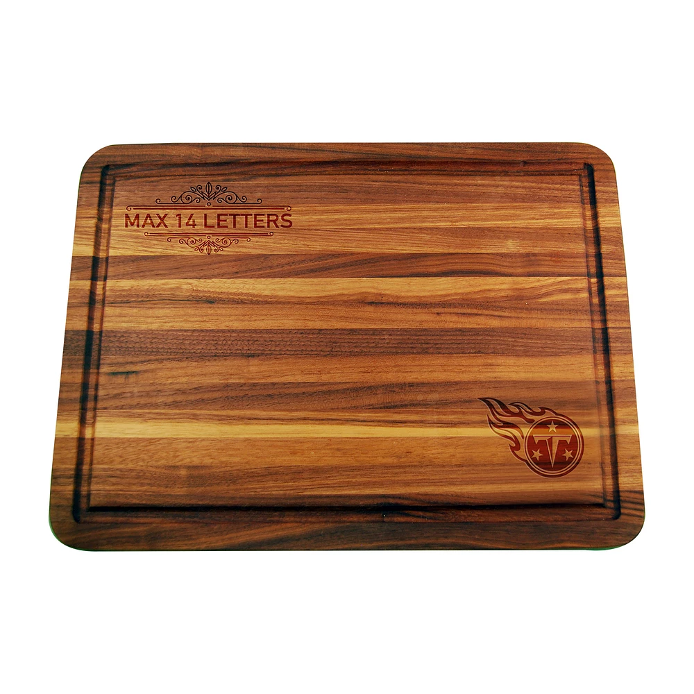 Tennessee Titans Large Acacia Personalized Cutting & Serving Board