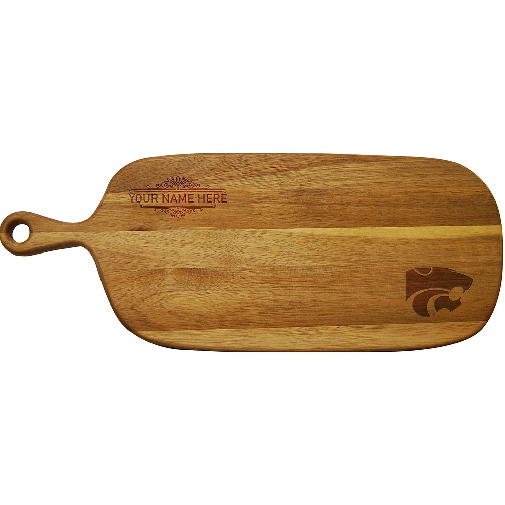 Kansas State Wildcats Personalized Acacia Paddle Serving Board