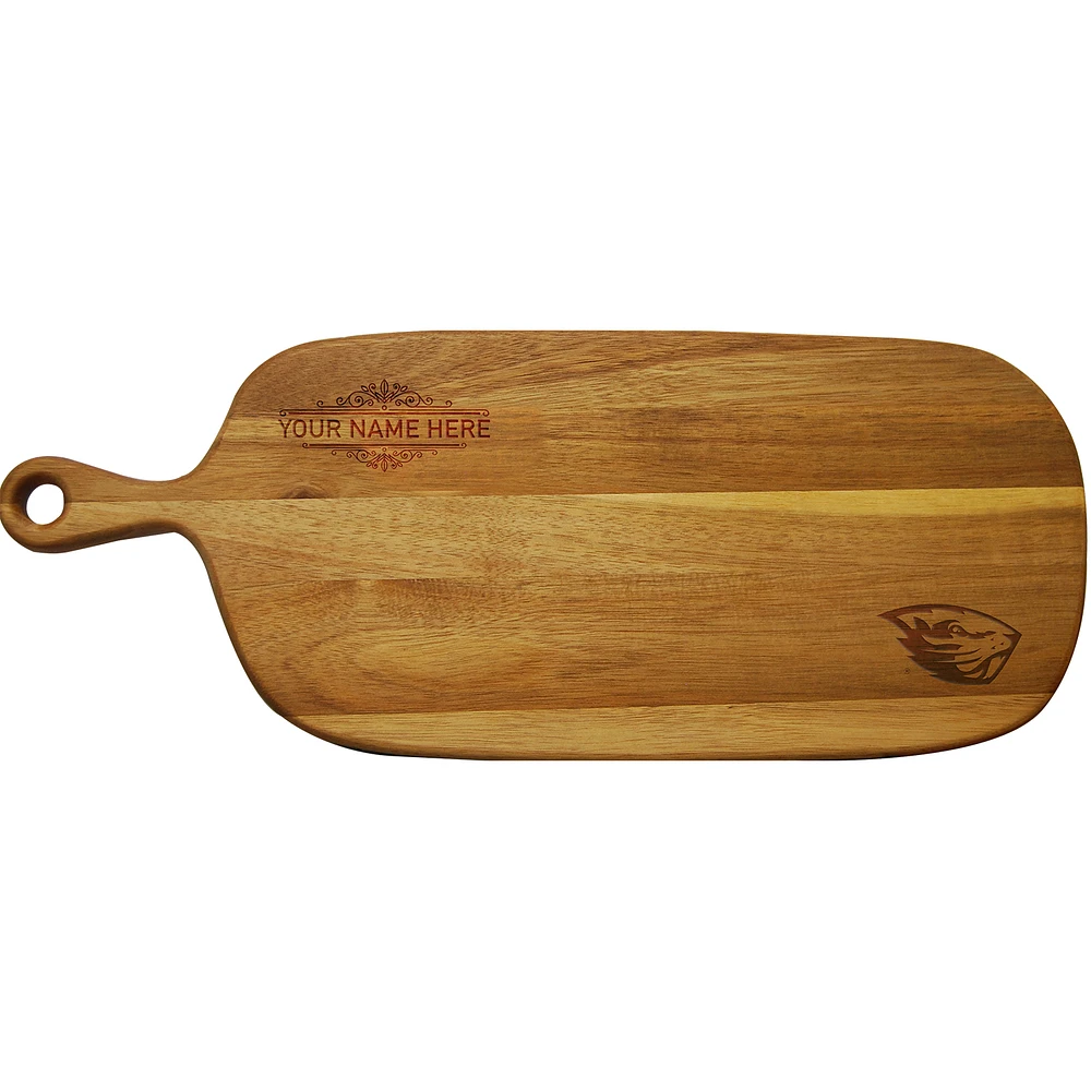 Oregon State Beavers Personalized Acacia Paddle Serving Board