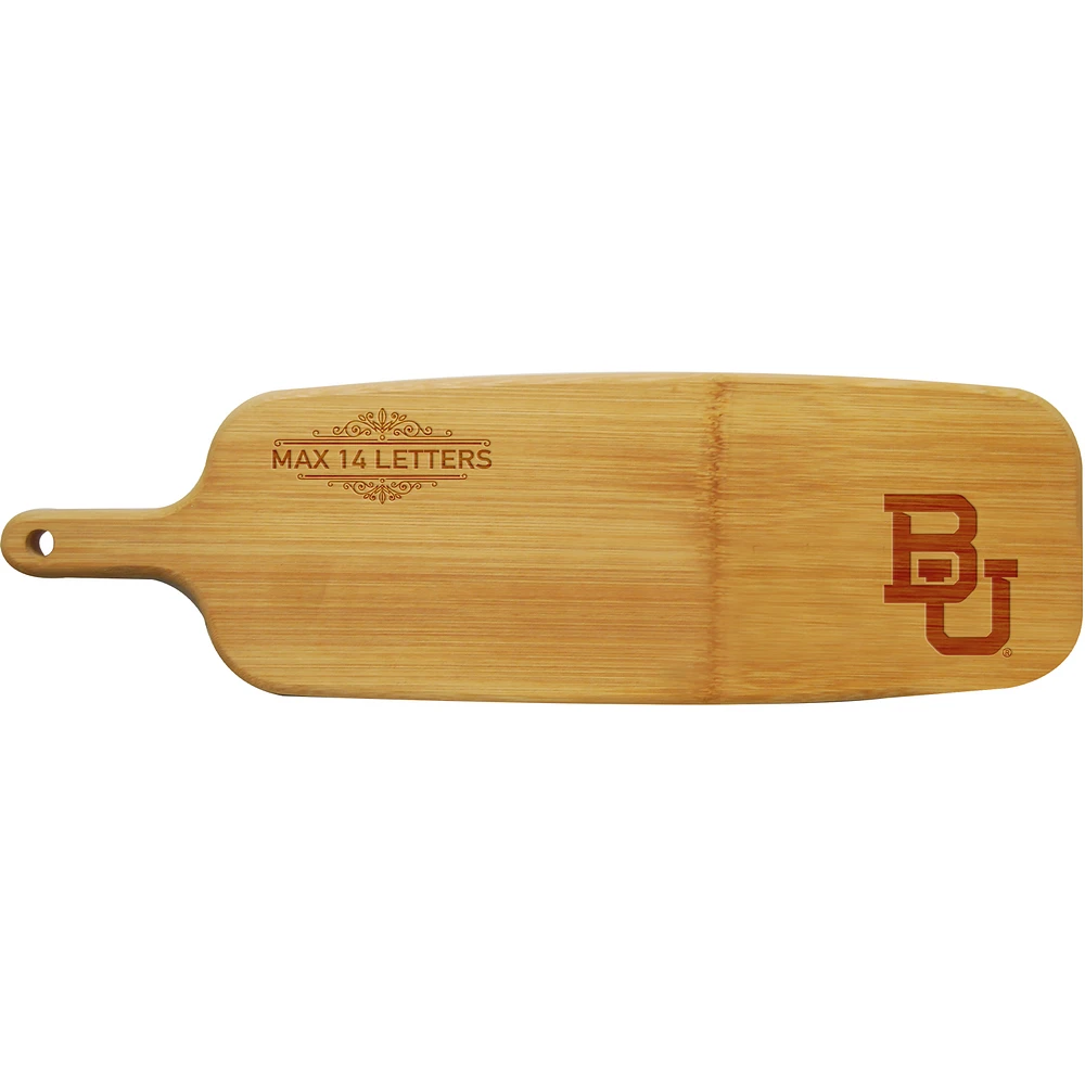 Baylor Bears Personalized Bamboo Paddle Serving Board