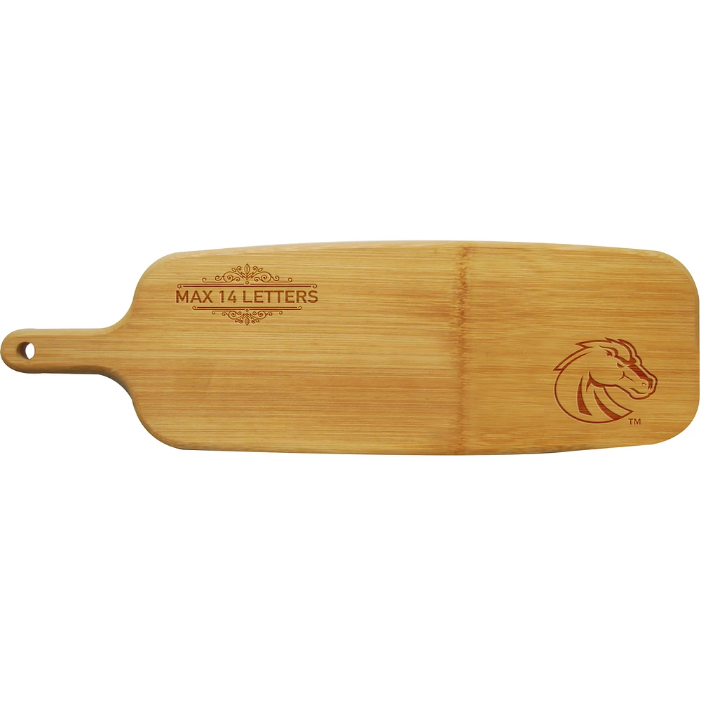 Boise State Broncos Personalized Bamboo Paddle Serving Board