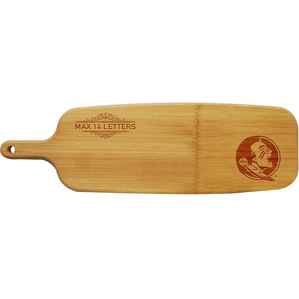 Florida State Seminoles Personalized Bamboo Paddle Serving Board