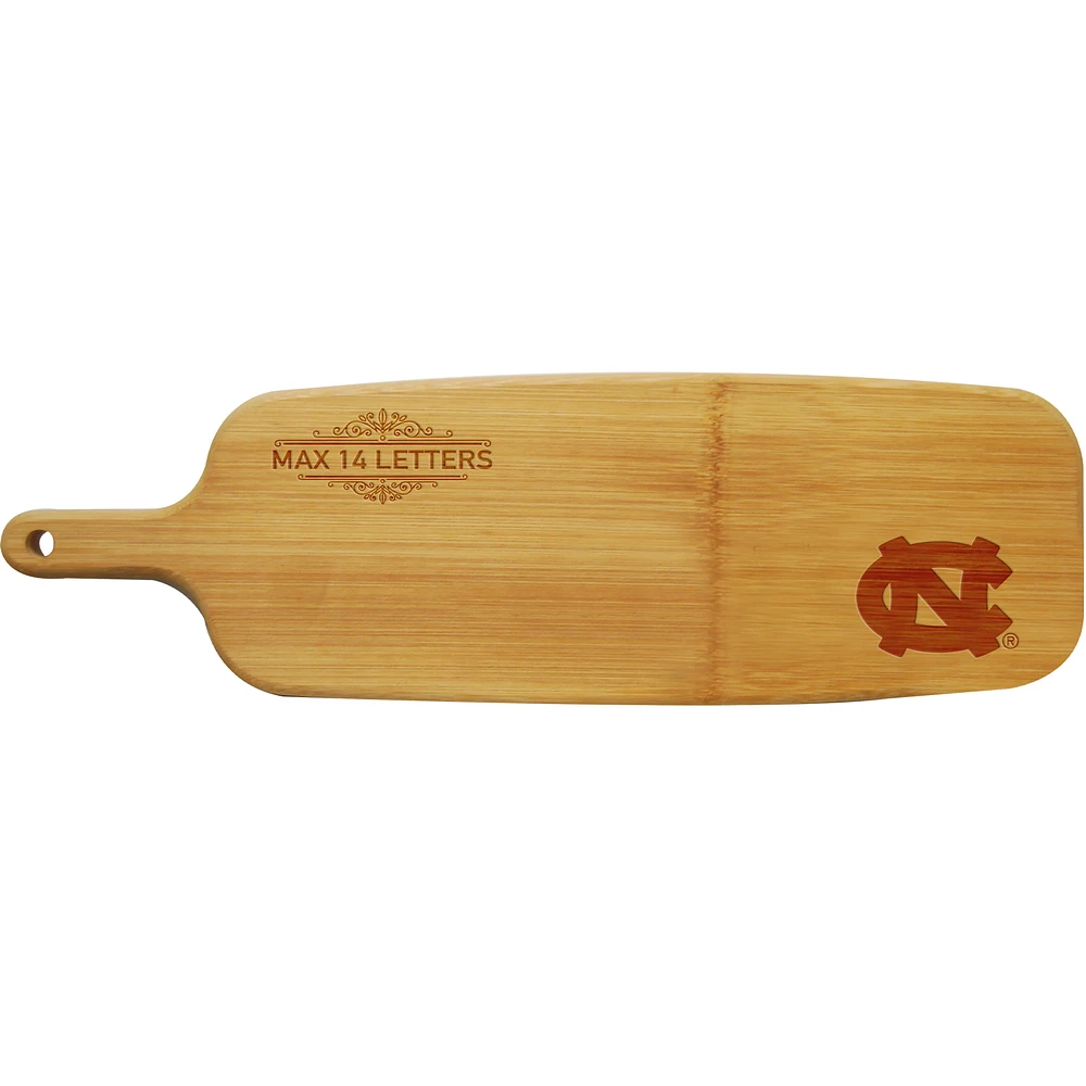 North Carolina Tar Heels Personalized Bamboo Paddle Serving Board