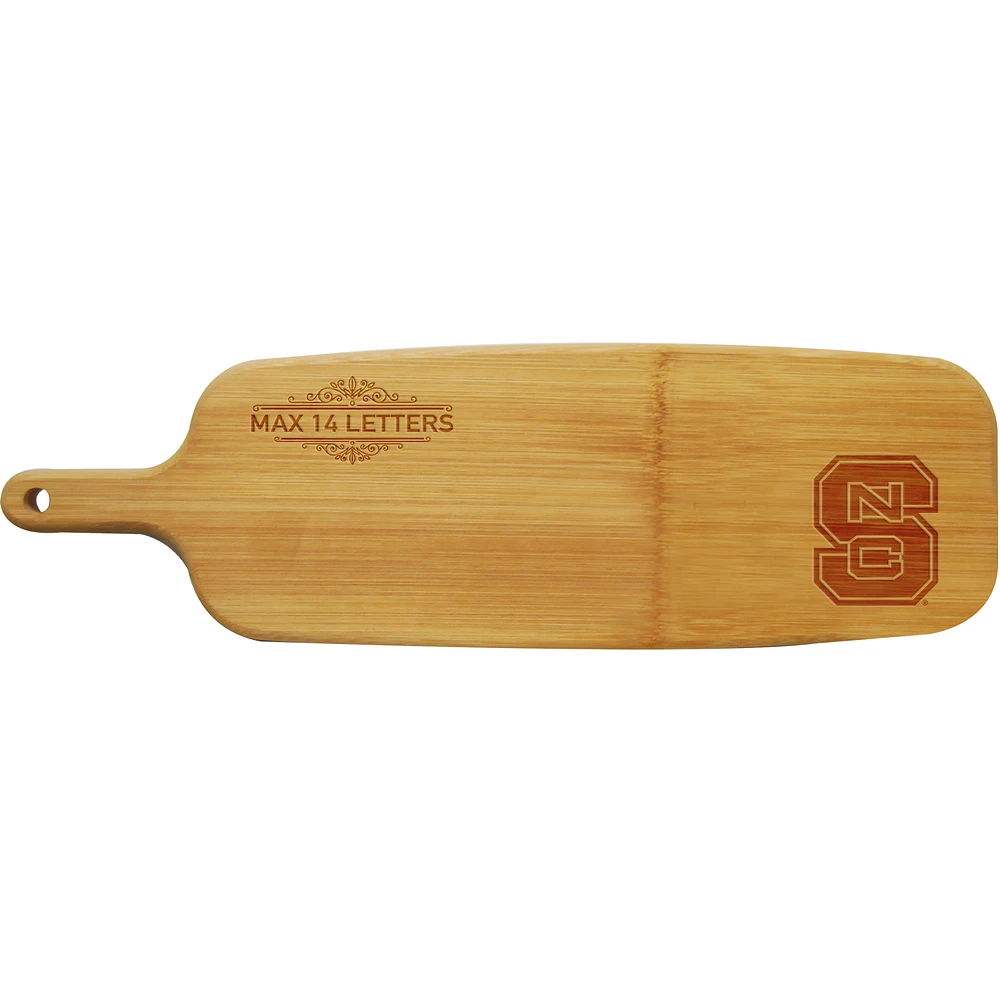 NC State Wolfpack Personalized Bamboo Paddle Serving Board