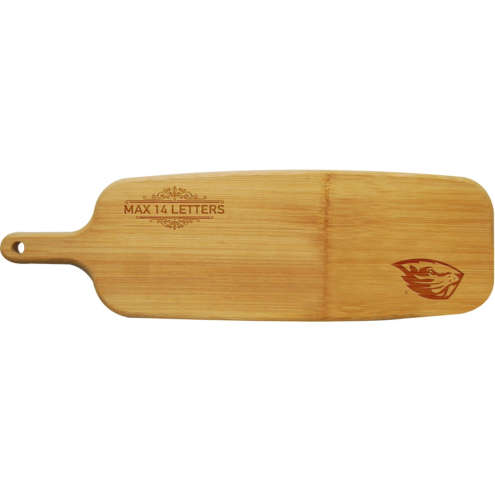 Oregon State Beavers Personalized Bamboo Paddle Serving Board