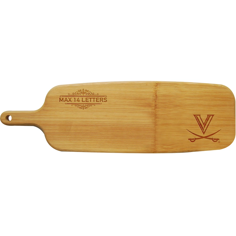 Virginia Cavaliers Personalized Bamboo Paddle Serving Board