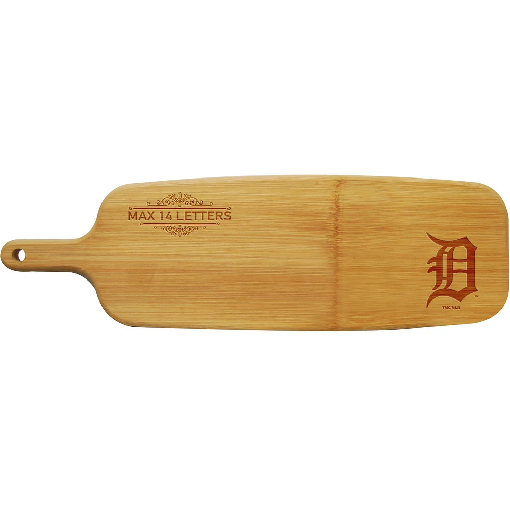 Detroit Tigers Personalized Bamboo Paddle Serving Board