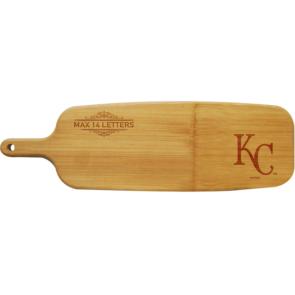 Kansas City Royals Personalized Bamboo Paddle Serving Board