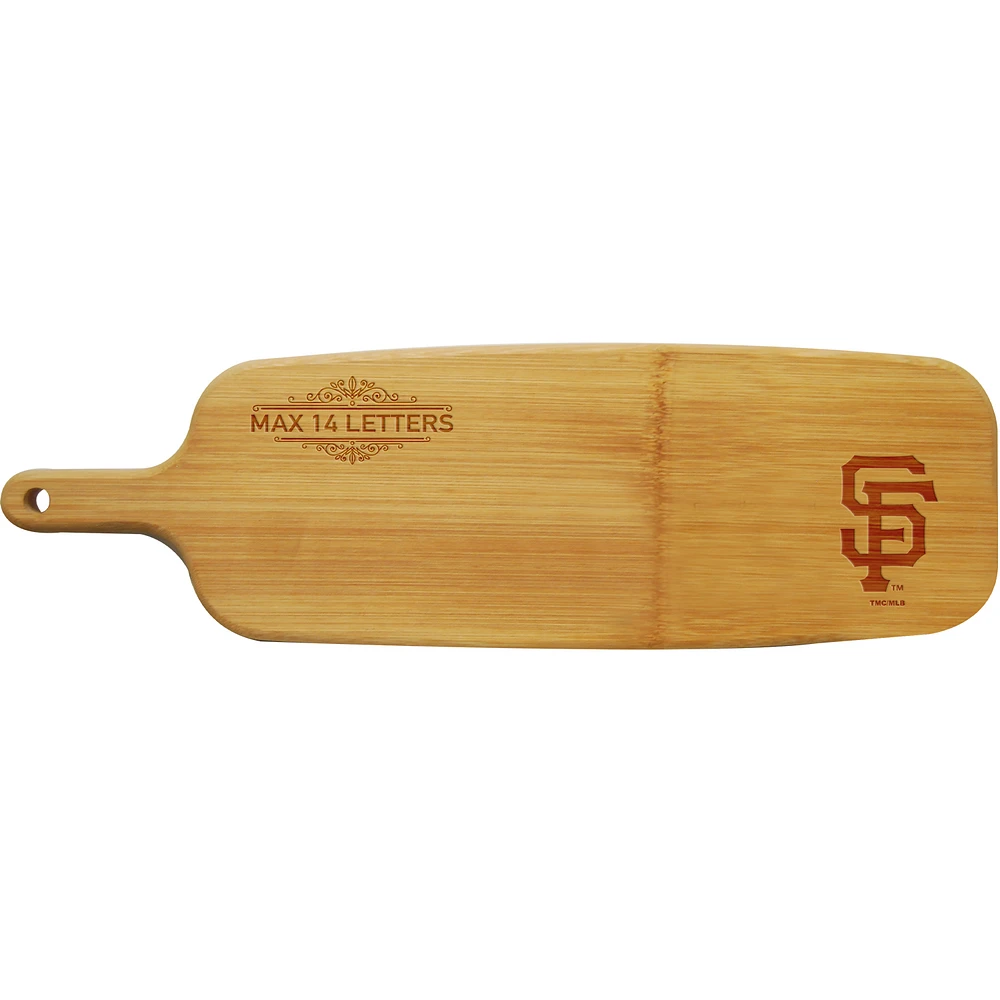 San Francisco Giants Personalized Bamboo Paddle Serving Board
