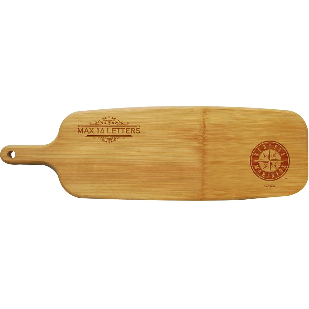 Seattle Mariners Personalized Bamboo Paddle Serving Board