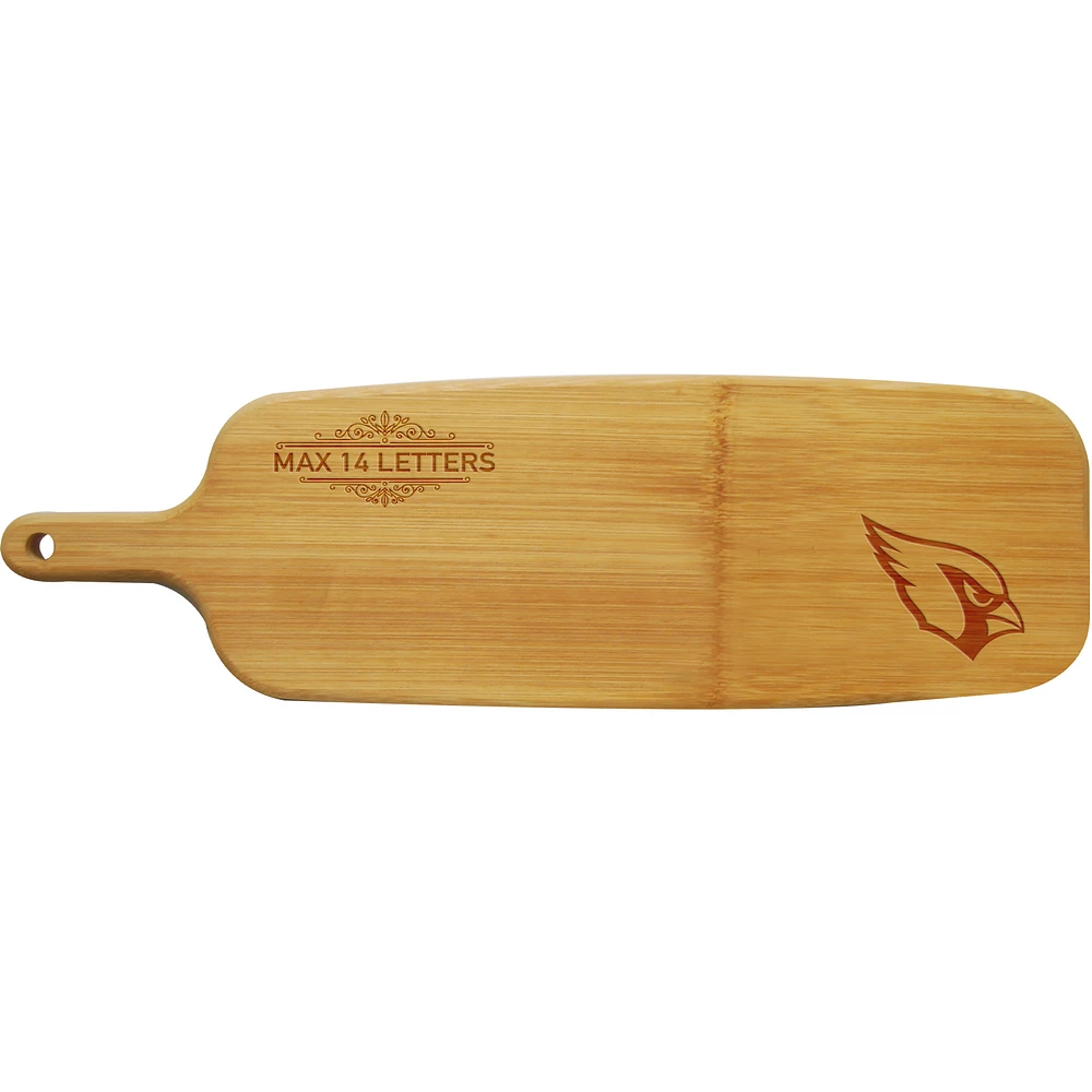 Arizona Cardinals Personalized Bamboo Paddle Serving Board