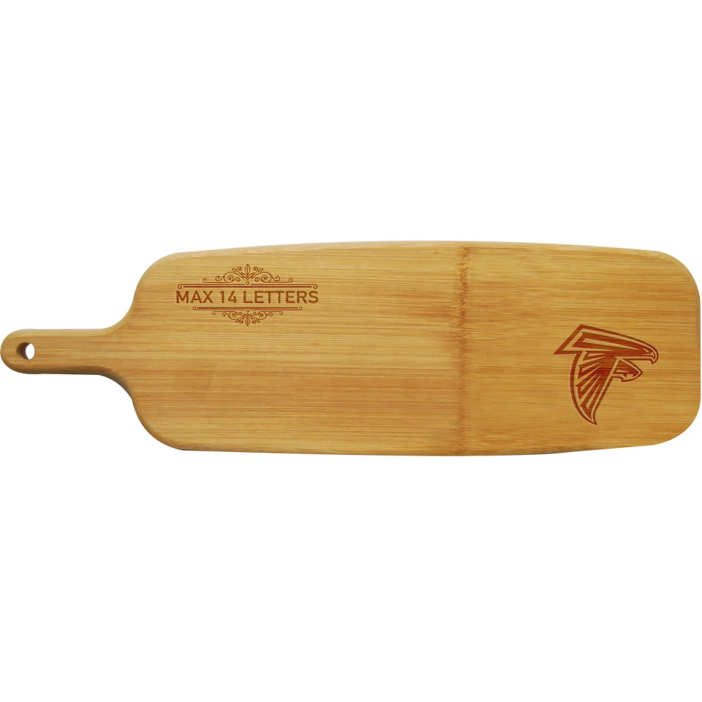 Atlanta Falcons Personalized Bamboo Paddle Serving Board