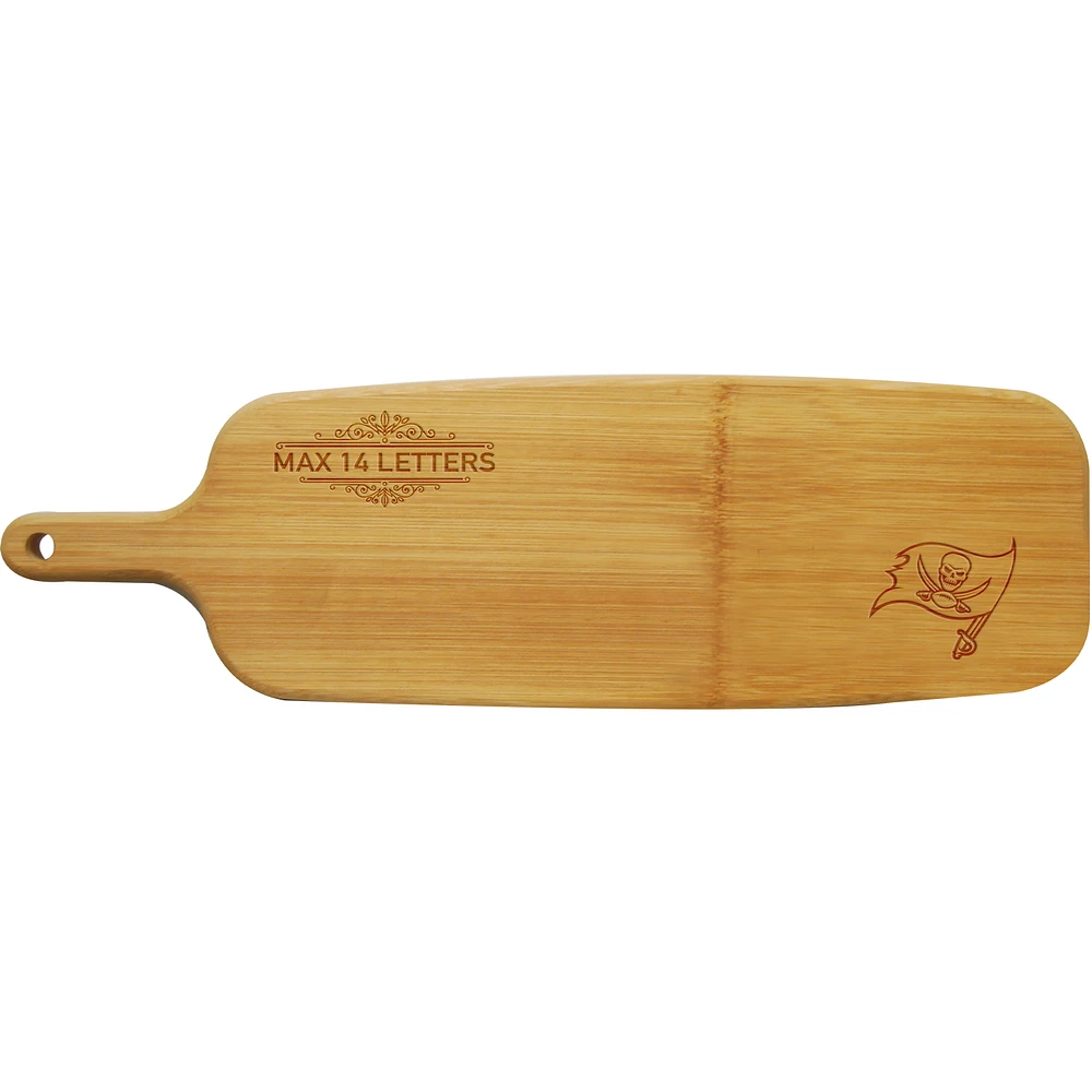 Tampa Bay Buccaneers Personalized Bamboo Paddle Serving Board