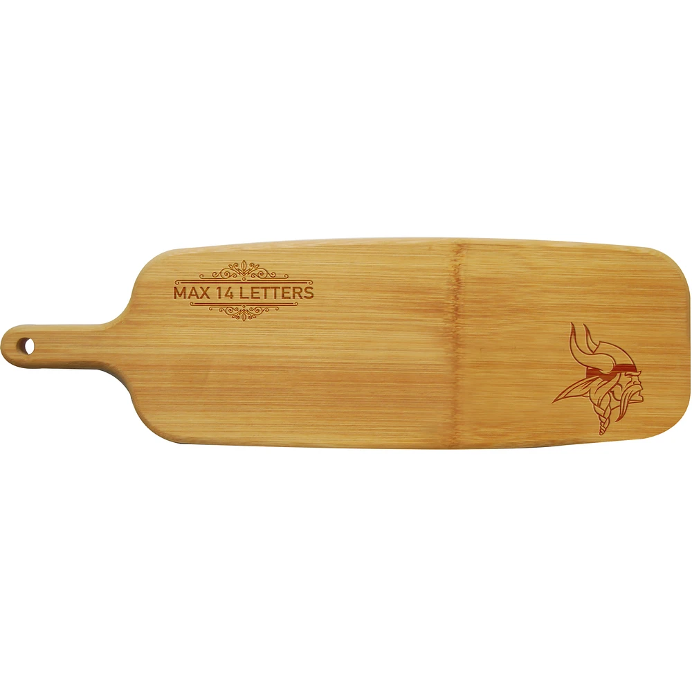 Minnesota Vikings Personalized Bamboo Paddle Serving Board