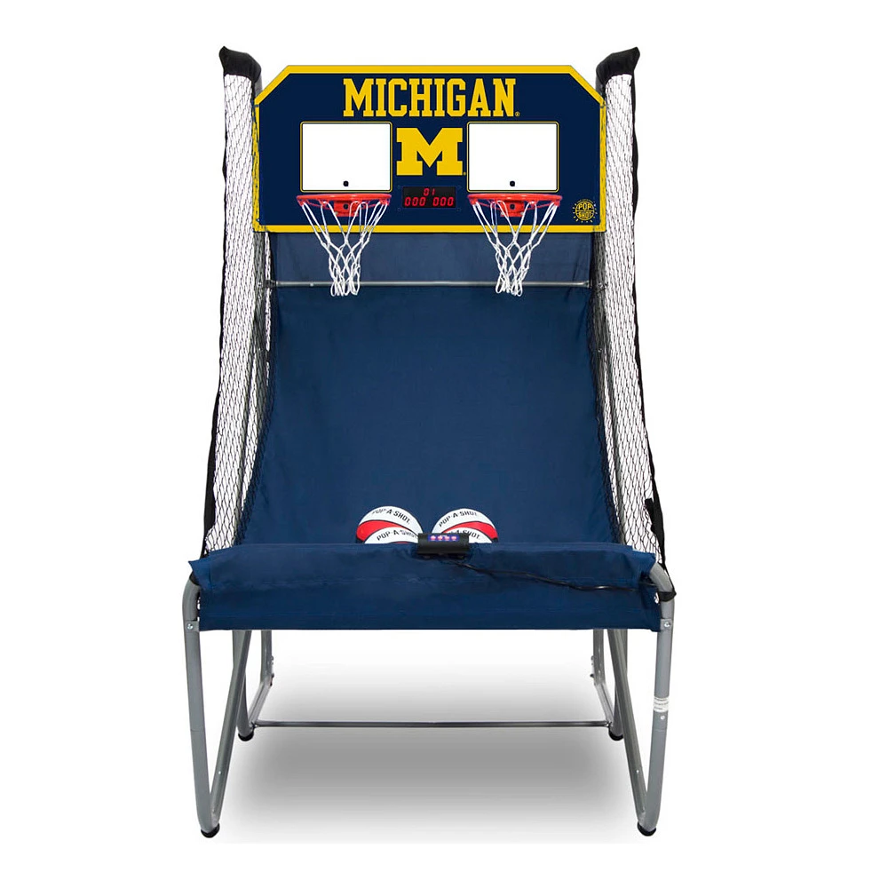 Pop-A-Shot Michigan Wolverines Home Dual Shot Basketball Game