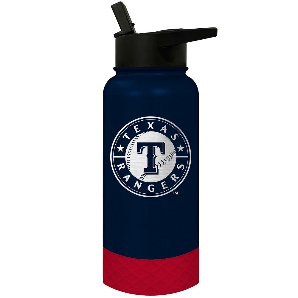 Texas Rangers 32oz. Logo Thirst Hydration Water Bottle