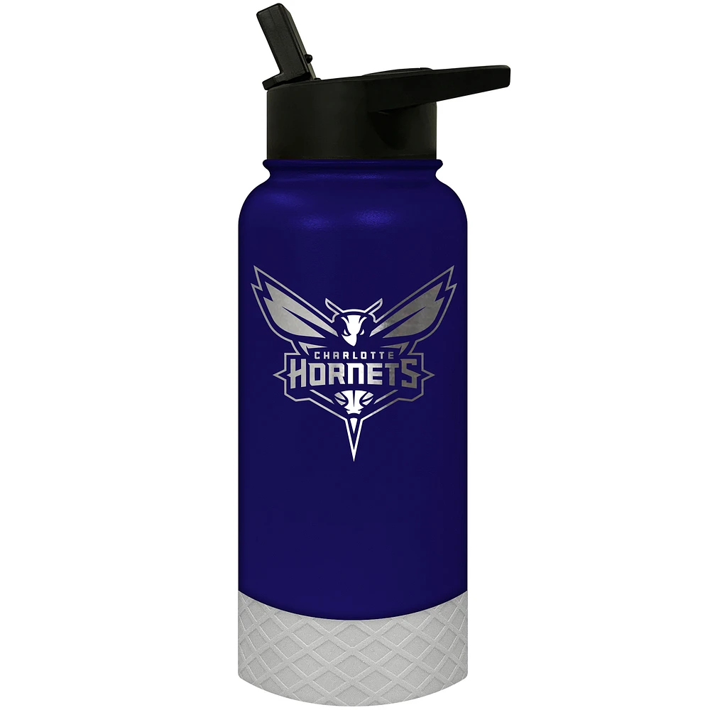 Charlotte Hornets 32oz. Logo Thirst Hydration Water Bottle
