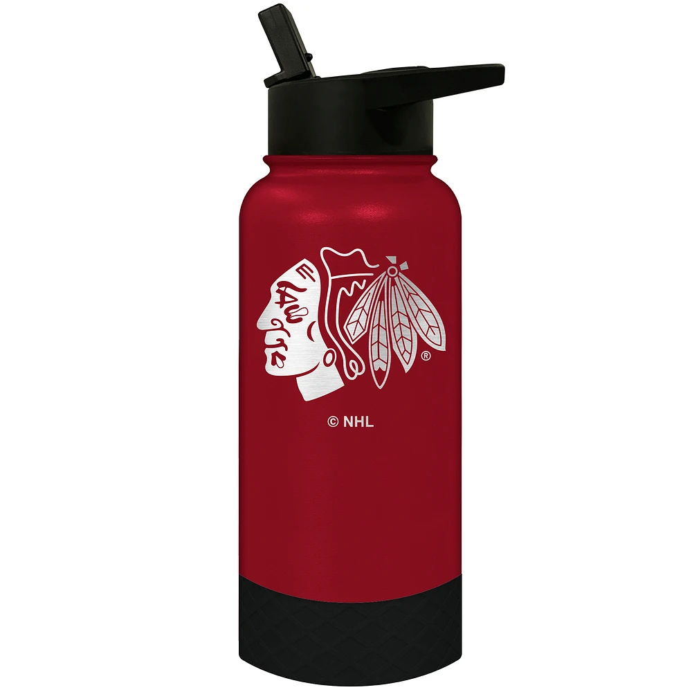 Chicago Blackhawks 32oz. Logo Thirst Hydration Water Bottle