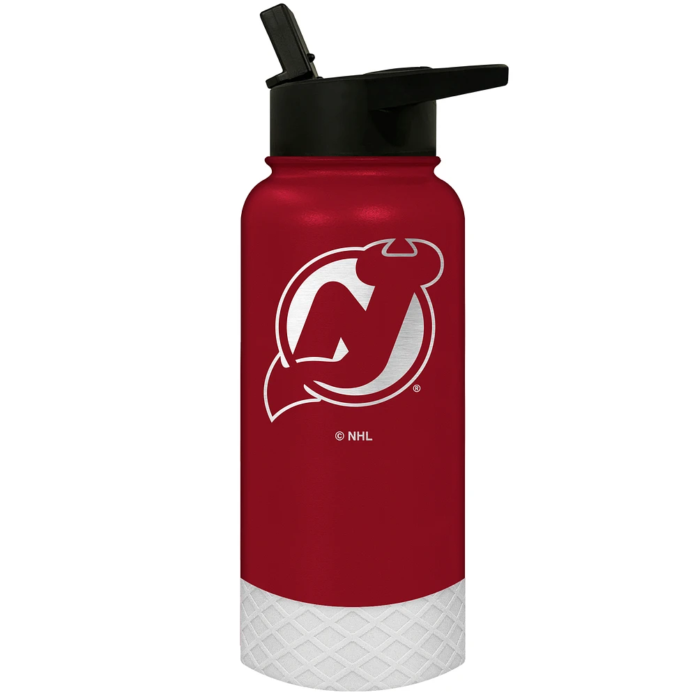 New Jersey Devils 32oz. Logo Thirst Hydration Water Bottle