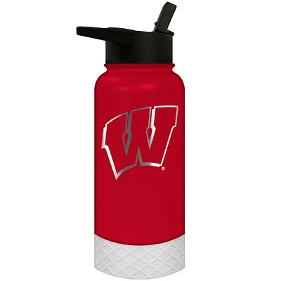 Wisconsin Badgers 32oz. Logo Thirst Hydration Water Bottle